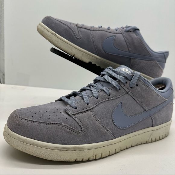 Nike Dunk Low Mens 12 Glacier Grey Shoes Sneakers Suede 904234-005
